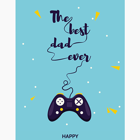 The Best Gamer Dad Ever Father's Day eCard